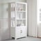Martha Stewart Hutton Four Tier Shaker Style Bookcase with Storage Cabinet in White with Polished Brass Hardware ZG-053-WH-GLD-MS - alternate 4